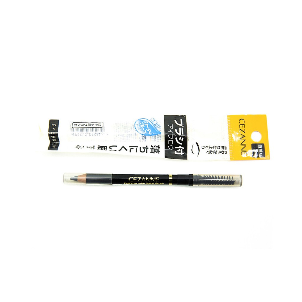 Bút kẻ lông mày Cezanne có đầu chổi Eyebrow With Spiral Brush 1.2 g | BigBuy360 - bigbuy360.vn