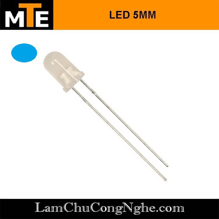 Mới! Combo 10 LED đục 5mm màu Đỏ, Xanh, Vàng, Trắng