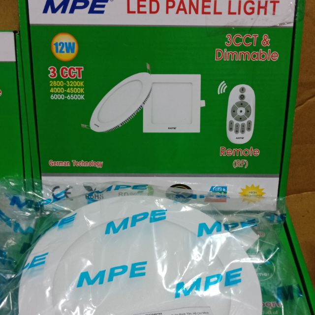 Đèn Led âm trần 3 màu 12w MPE - âm tròn 3 chế độ