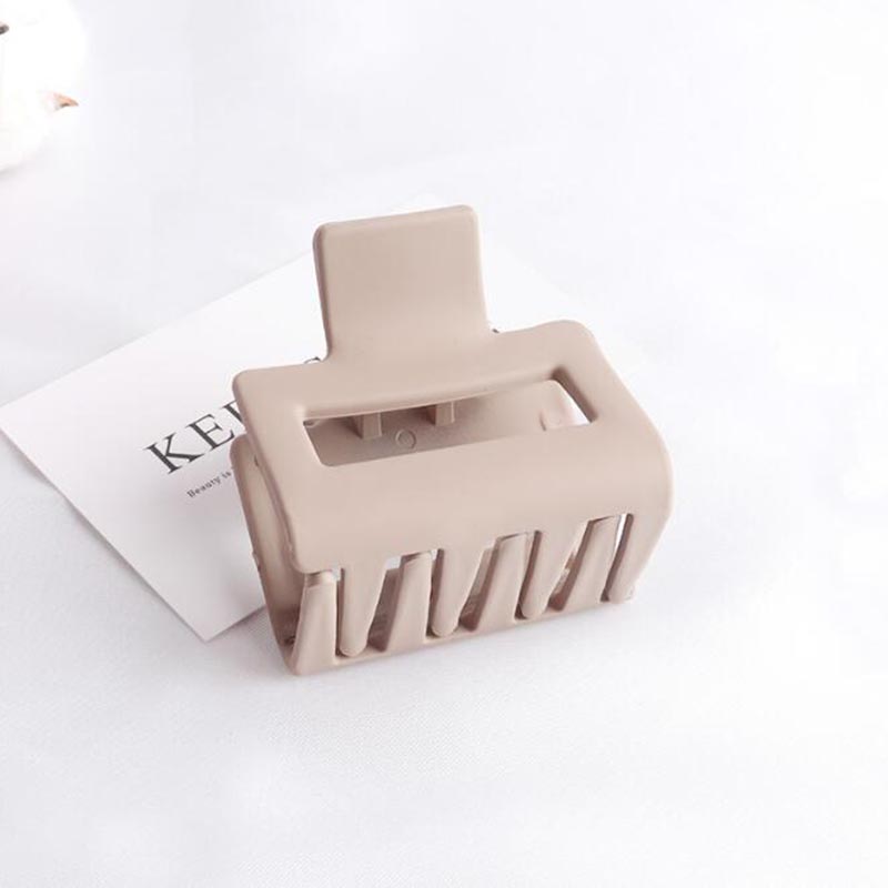 Kẹp Tóc Càng Cua Màu Trơn Kiểu Dáng Hình Học Thời Trang Cho Nữ