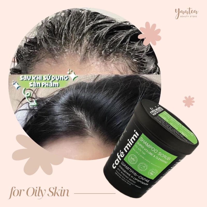 Dầu Gội Tẩy Tế Bào Chết Da Đầu Làm Sạch, Kích Thích Mọc Tóc Café Mimi Shampoo Scrub