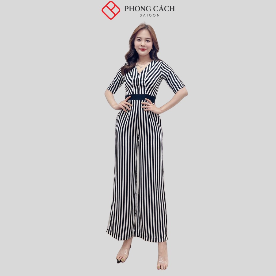 Jumpsuit thiết kế kẻ sọc SJ1119 - Phong Cách SAIGON