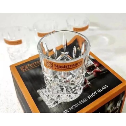 Bộ 4 cốc pha lê NACHTMANN NOBLESSE 55ml 100694 stamper 4 chi tiết