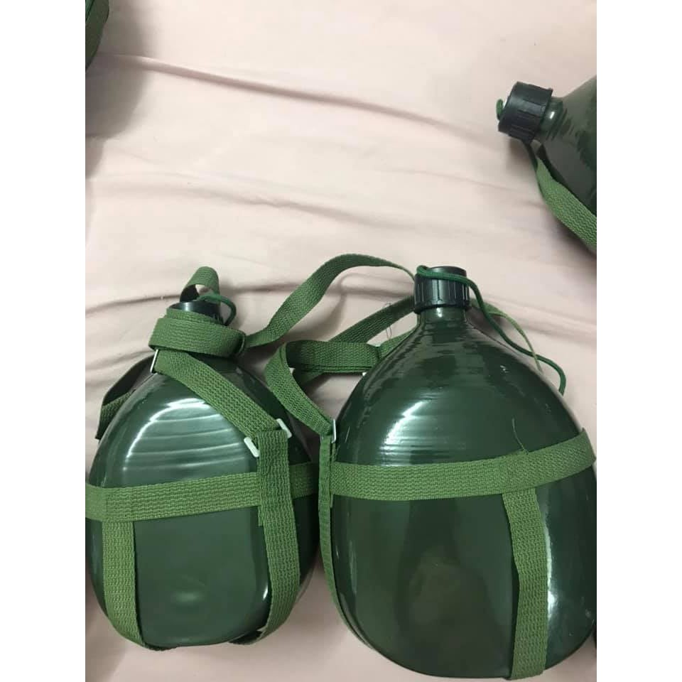 Bình Tông, Bình Bi Đông Vỏ Nhôm 🍾 dung tích 1 lít, 2 lít, 3 lít đựng nước, đựng rượu 🍾