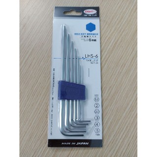 Bộ lục giác EIGHT LHS-6 (Hex Key Wrench- Made in Japan)