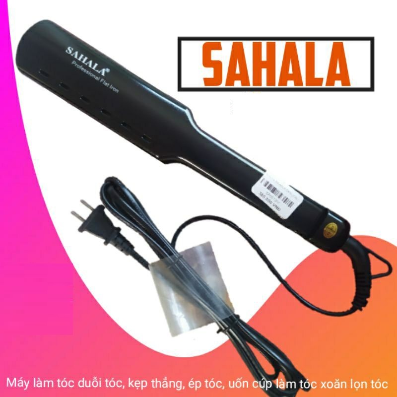 Máy là tóc Sahala bản mỏng duỗi tóc, kẹp thẳng, ép tóc, uốn cúp làm tóc xoăn lọn tóc