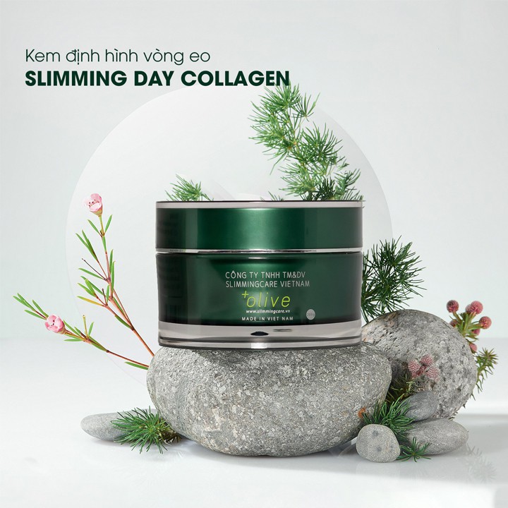 Kem tan mỡ Slimming Day Collagen hũ 200g Zuka Beauty đánh tan mỡ thừa giảm mỡ bụng thon gọn eo rạn bụng