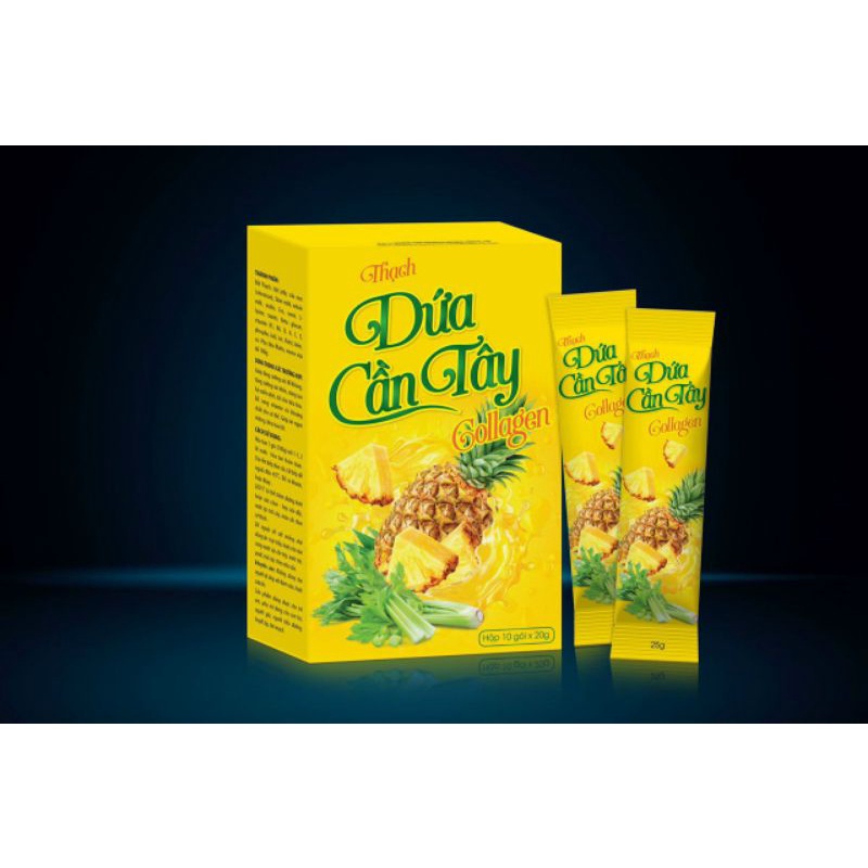 Thạch Dứa Cần Tây Collagen Giảm Cân, Làm Đẹp