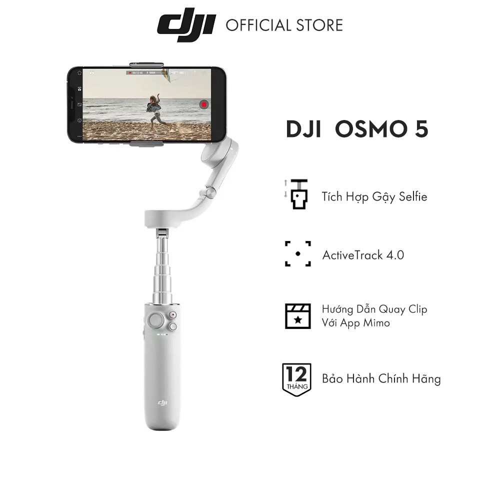 Gimbal DJI OM5 (Osmo mobile 5) Tay cầm chống rung cho điện thoại Bảo hành 12 tháng