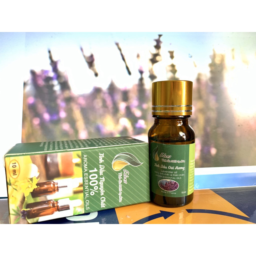 Tinh Dầu Oải Hương Lavender Nguyên Chất lọ 10ml, Tinh Dầu Xông Phòng Thơm Mát Dịu Nhẹ, Khử Mùi Hôi