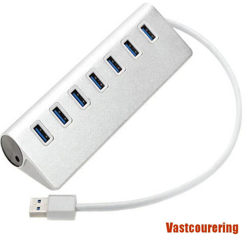 VAing USB 3.0 Hub Powered 7 Port Data Hub SuperSpeed Adapter for Windows Mac PC