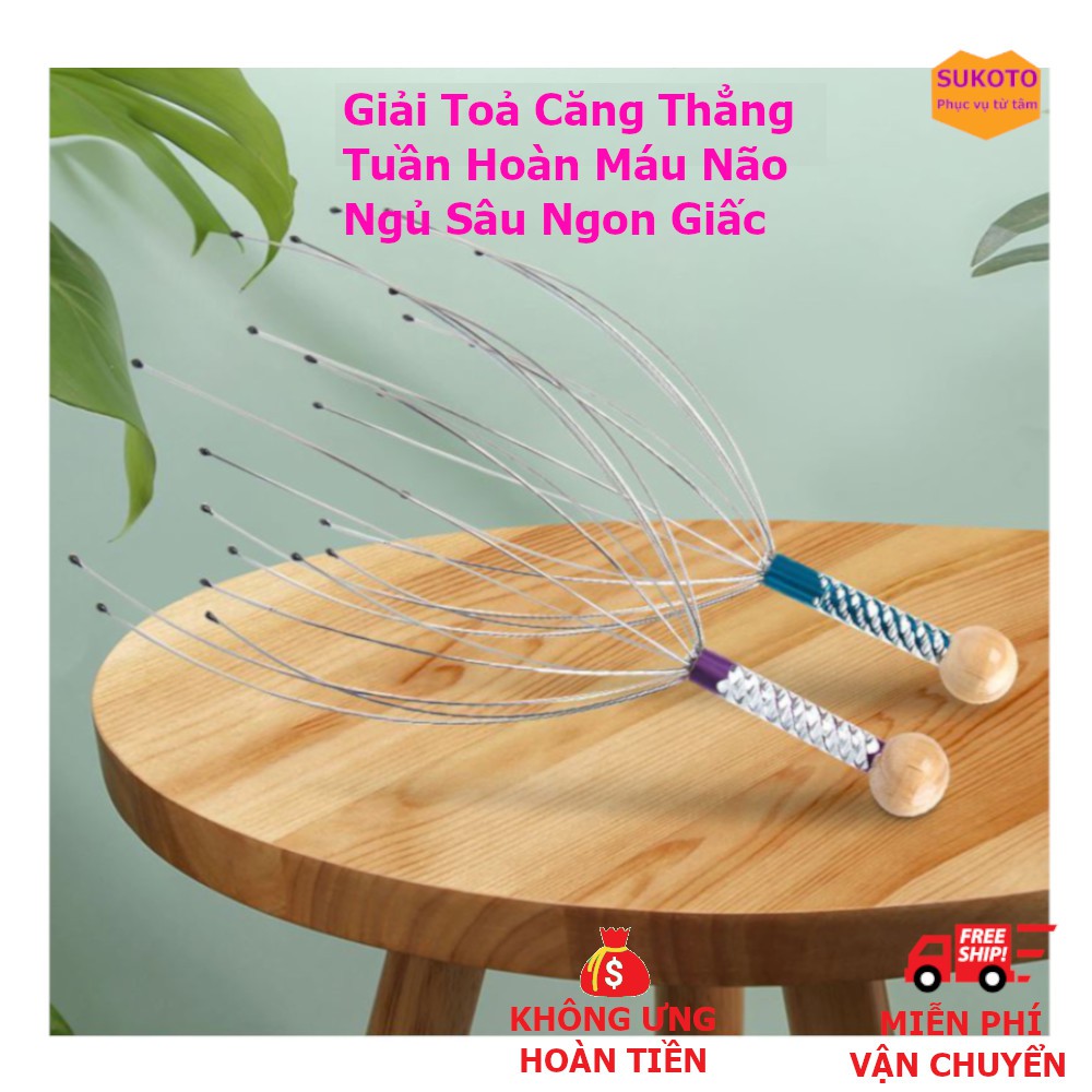 Cây Massage Đầu Bạch Tuộc - Giải tỏa căng thẳng, tăng cường trí nhớ