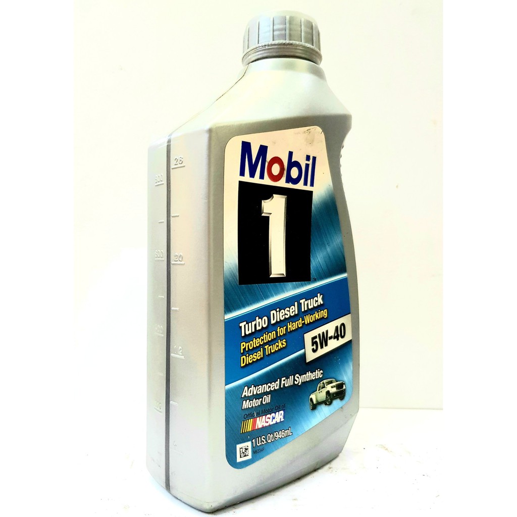 Nhớt ô tô máy dầu , bán tải Mobil 1 5w40 full synthetic tăng áp turbo 1L