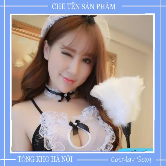 Phụ kiện chụp ảnh - Phụ kiện lông vũ cầm tay chụp indoor, studio, cosplay - Đen/ Trắng TKVN