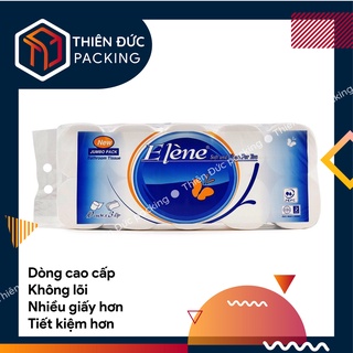 Giấy Vệ Sinh Elene Xanh 3 Lớp Không Lõi (10 Cuộn/Lốc)