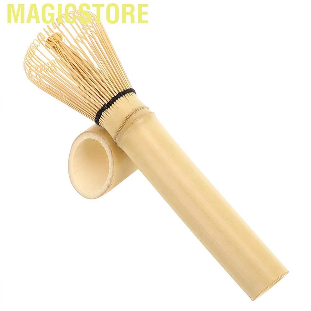 Magicstore Natural Bamboo Chasen Matcha Green Tea Whisk Long Handle Powder Brush Tool