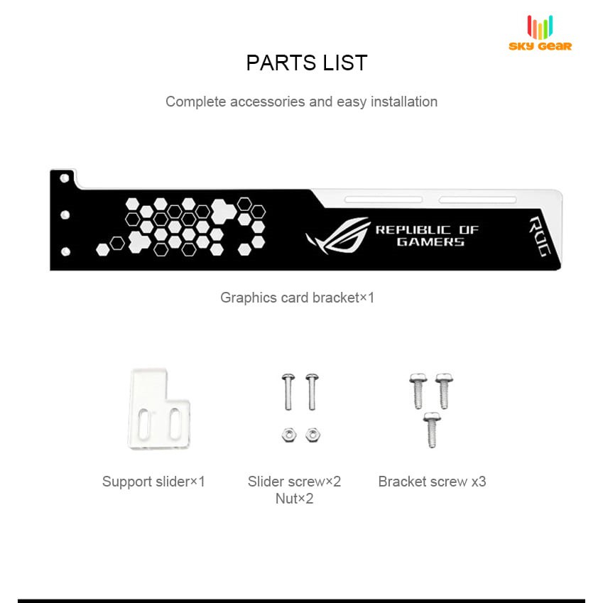Giá đỡ VGA Coolmoon Led RGB - Logo ROG , AORUS, MSI Đồng Bộ Hub Coolmoon