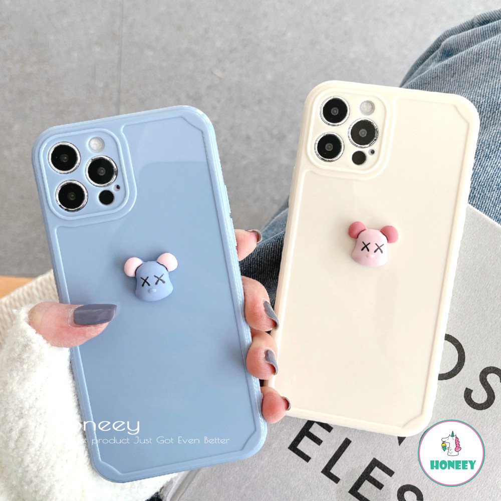 KAWS ốp điện thoại Tpu Mềm Chống Sốc In Hình Gấu 3d Cho Iphone 12 11 Pro Max X Xs Max Xr