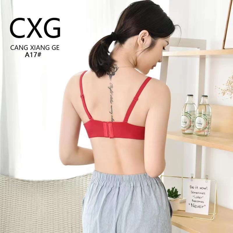 Áo Lót Nữ CXG A17 Siêu Đẩy Ngực, Mút Kép Trơn Có Gọng Nâng 4cm