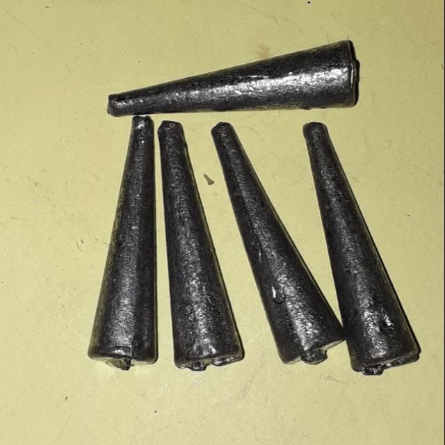 Sét 5 viên chì nhọn xuyên tâm loại 15 gam