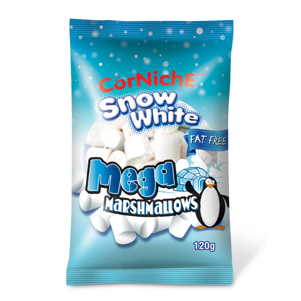 Kẹo Marshmallow Snow White 120g - Hàng mới ngày sx 15/11/2021.