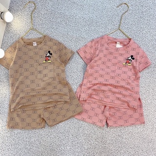 Bộ cộc tay cottong cao cấp cho bé hoạ tiết micky