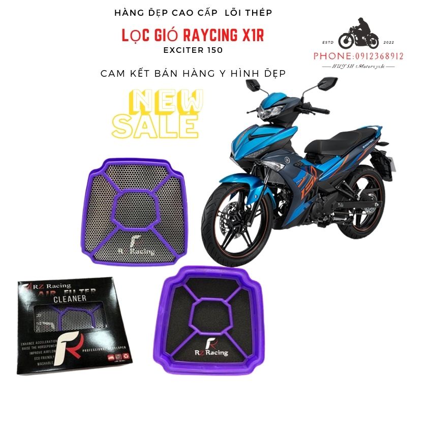 LỌC GIÓ RACING CHO EXCITER 150 CHÍNH HÃNG X1R
