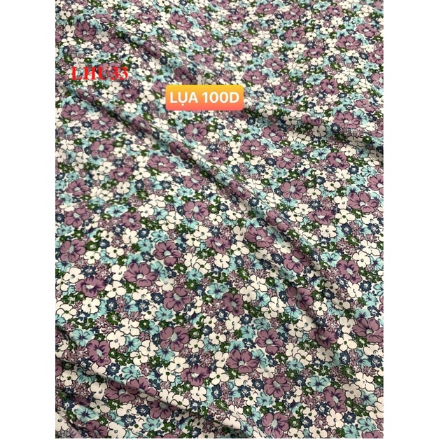 VẢI LỤA 100D HOA NHÍ - DÒNG VẢI THÔNG DỤNG - 1 MÉT X 1M5