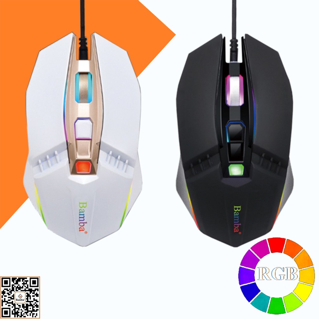 Chuột chuyên game RGB Bamba B02 - chuột quang chơi game có dây tốt nhất