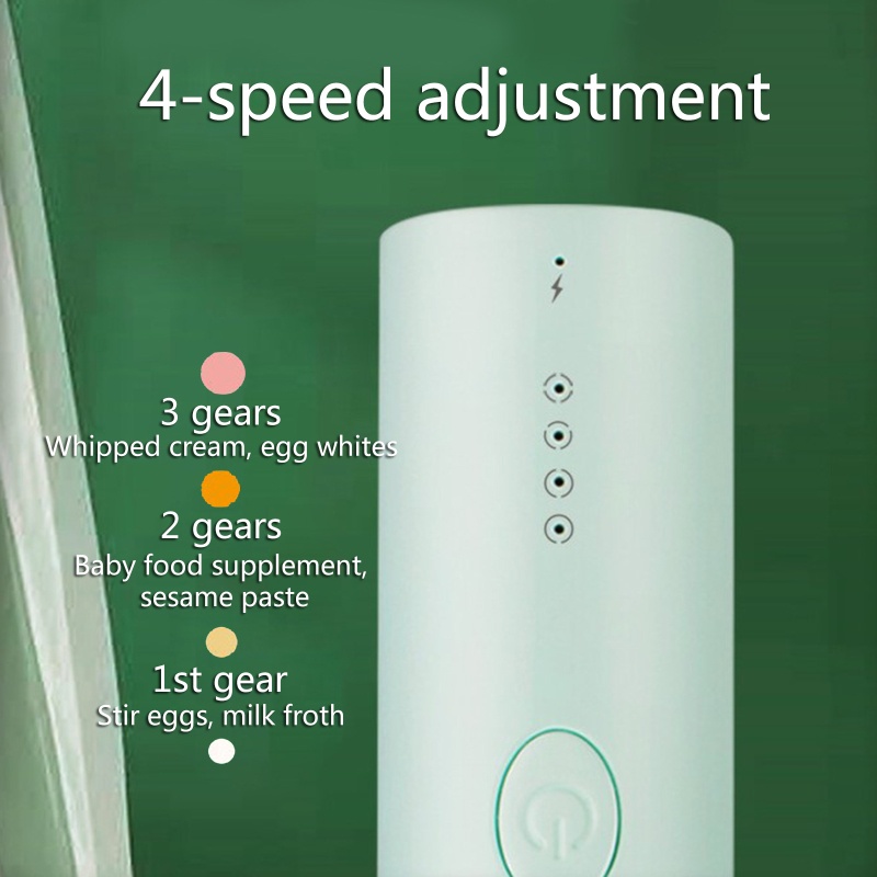 Que khuấy cà phê/sữa 4 tốc độ tiện dụng cho nhà bếp