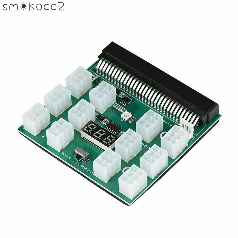 Bo Mạch Chuyển Đổi Nguồn Pcie 12v 64 Pin Sang 12x 6 Pin Cho Hp 1200w 750w Psu Server Gpu Btc