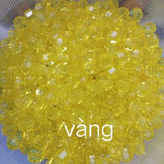 Hạt cườm pha lê nhựa 8li