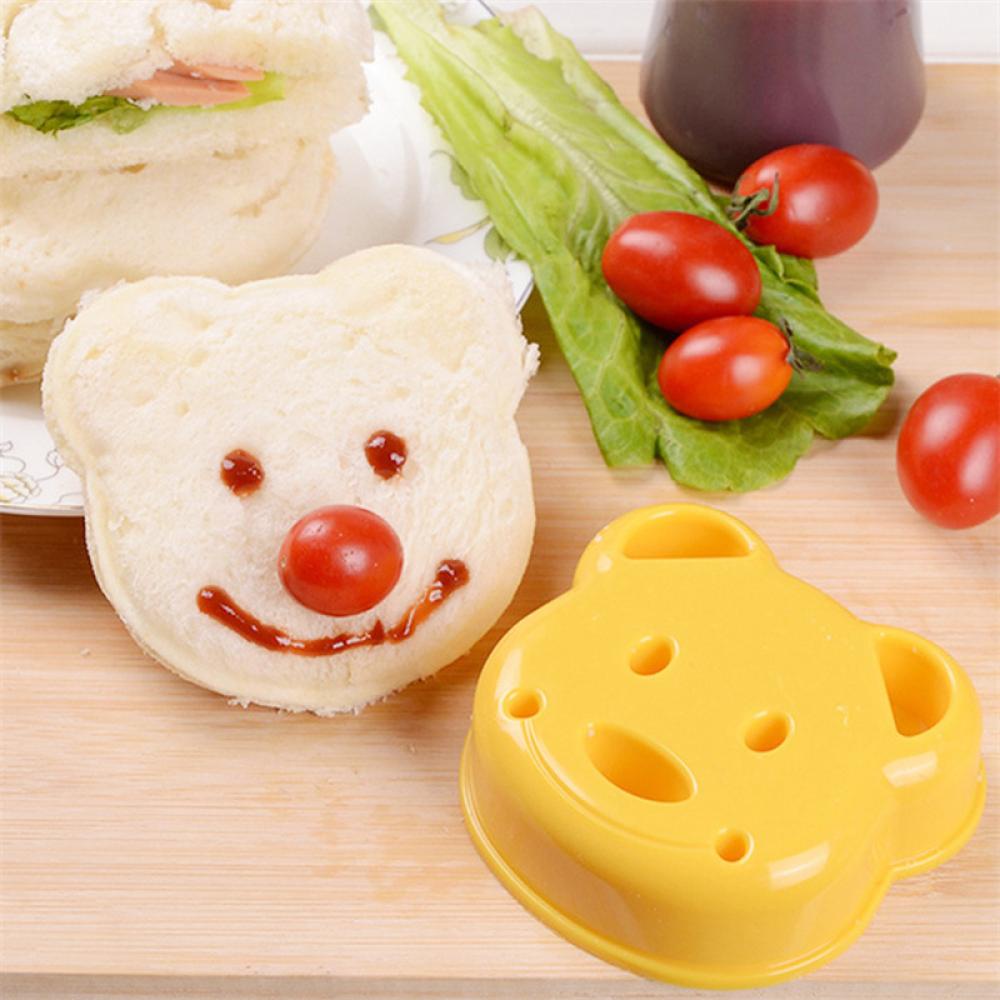Khuôn Dập Nổi Làm Bánh Sandwich/Bánh Mì/Bánh Mì Hình Gấu Hoạt Hình Dễ Thương M4O8