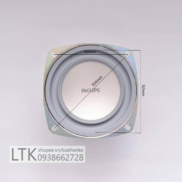 Một Loa Philips Bass 4 Inch 10cm