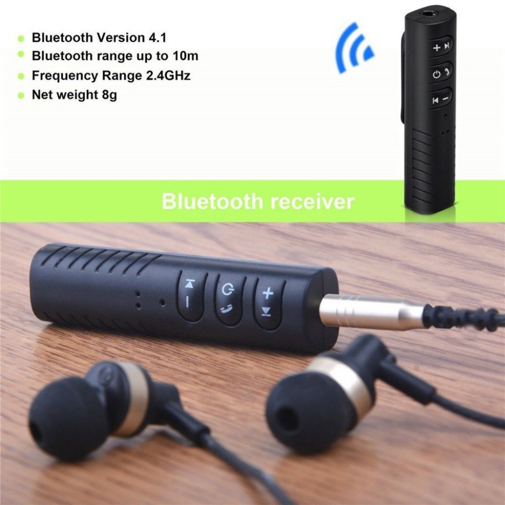 1 Thiết Bị Nhận Âm Thanh Bluetooth Không Dây 3.5mm Cho Xe Hơi