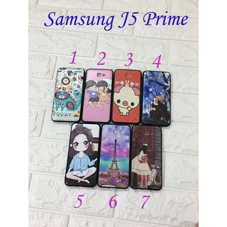 Ốp lưng in hình thời trang cho Samsung Galaxy J5 Prime Tặng dây đeo điện thoại