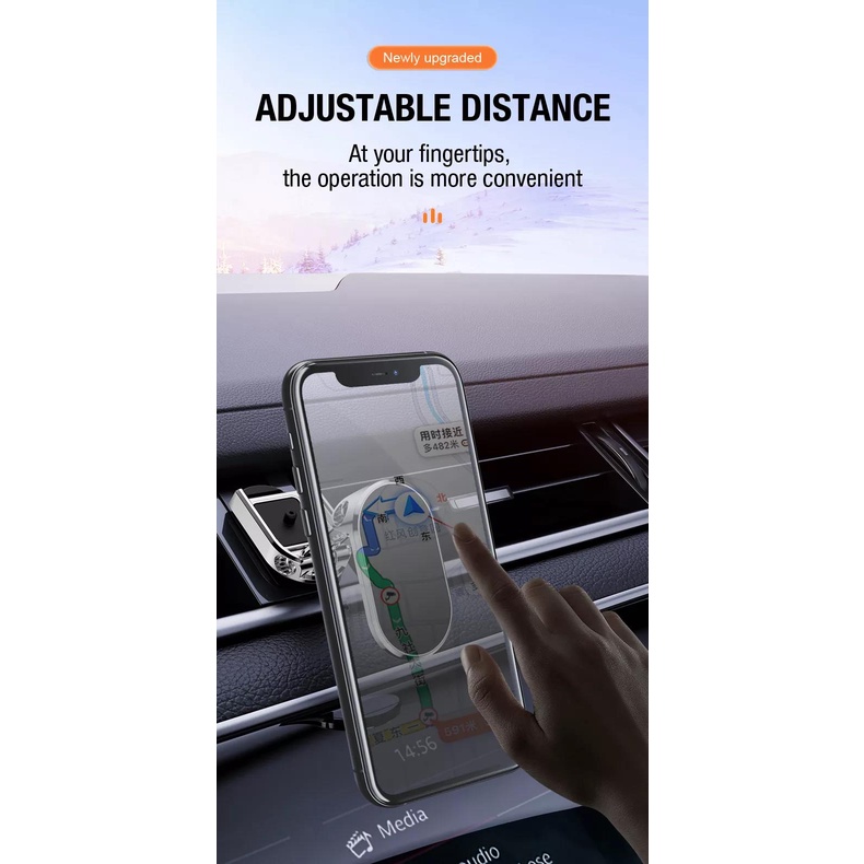 Mobile Giá Đỡ Điện Thoại Xoay 360 Độ ° Giá Đỡ Điện Thoại Có Nam Châm Tiện Lợi