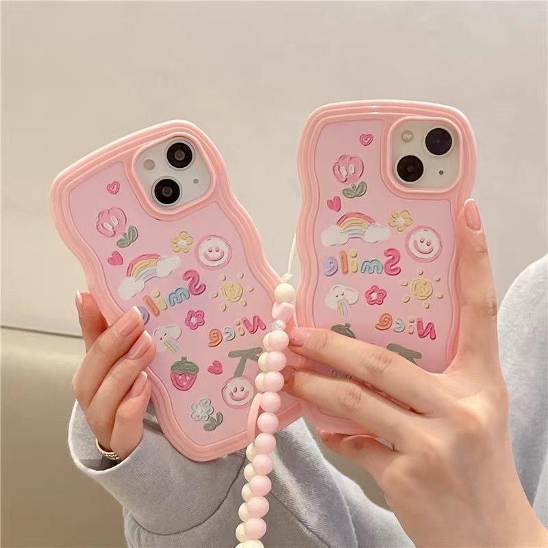 Ốp Iphone Smile hồng cute 13 Pro Max/13/13 Pro/12 Pro Max/12/212 Pro/11 Pro Max/11/Xs Max/X/Xs/8 Plus/7 Plus
