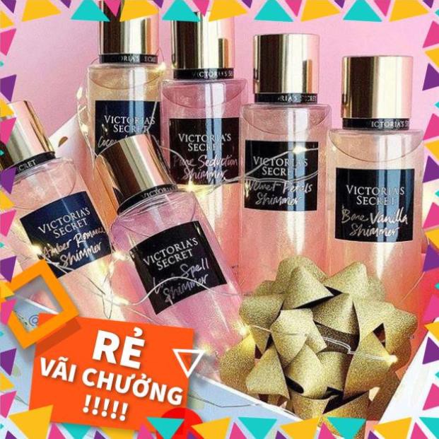 ( KIBO ) [Bill Mỹ] [ 20 ml ] Xịt thơm body mist có nhũ Victoria Secret, Bath And Body Works 20ML