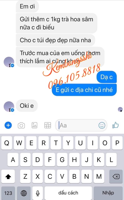 [SALE KHỦNG] [SALE DUY NHẤT HÔM NAY] Trà hoa sâm Hàn Quốc, túi 500gr
