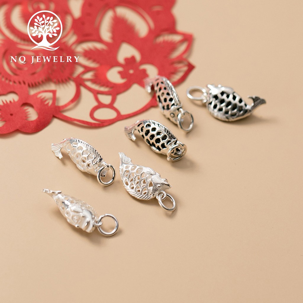 Charm bạc con cá treo - NQ Jewelry