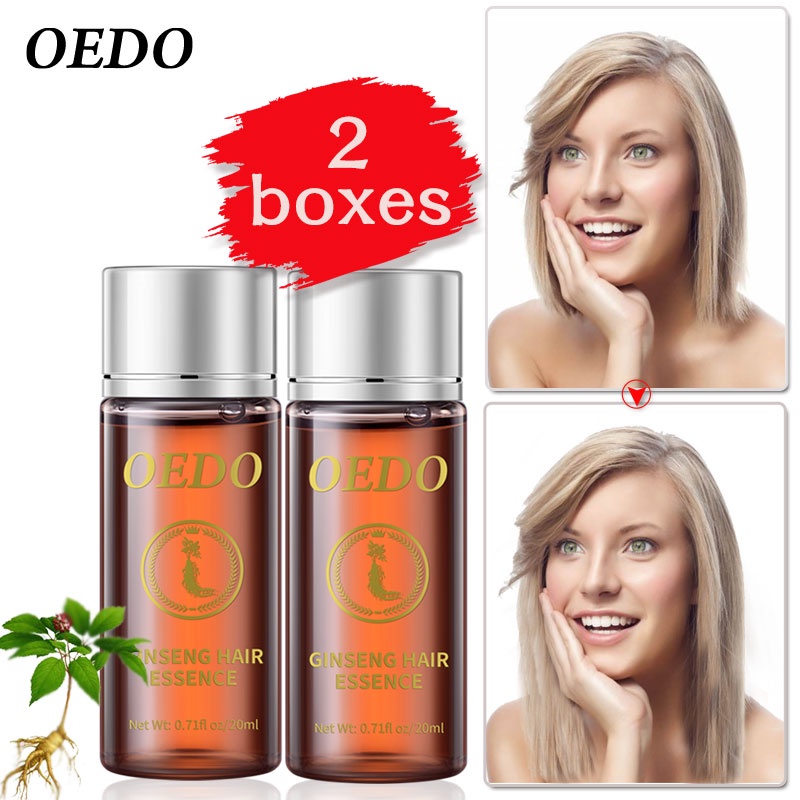 Set 2 serum tinh chất nhân sâm OEDO kích thích tóc mọc dày phục hồi chân tóc mạnh mẽ nhanh chóng