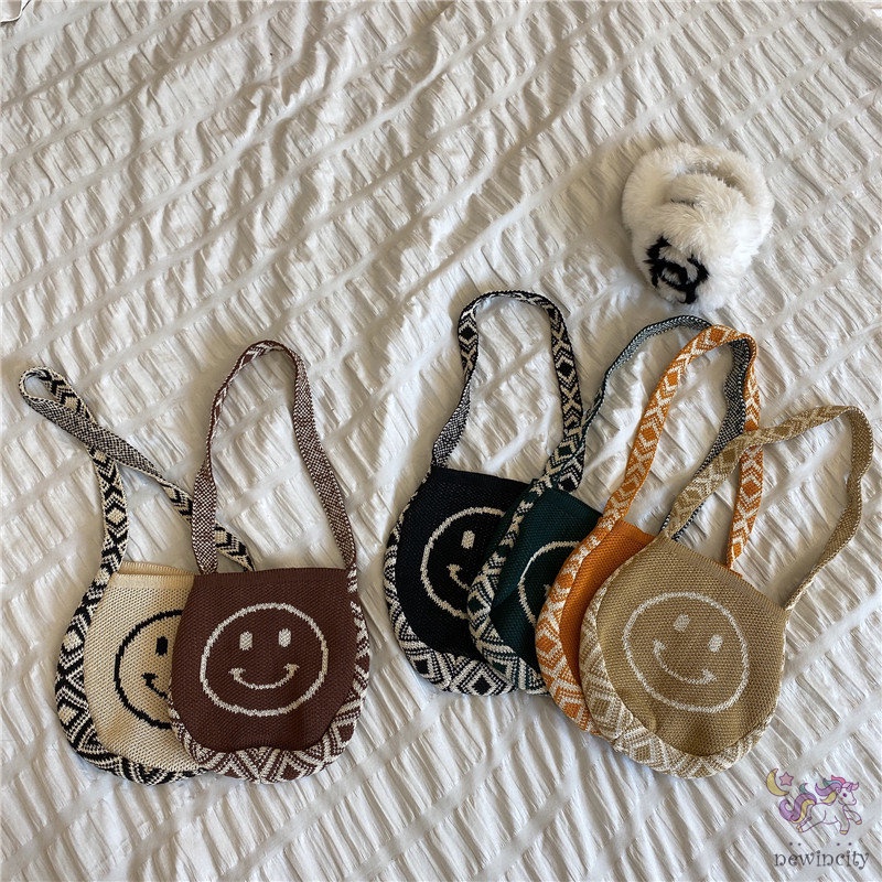 Túi xách đeo vai họa tiết hoạt hình phong cách hàn quốc thời trang mùa đông dành cho bé gái