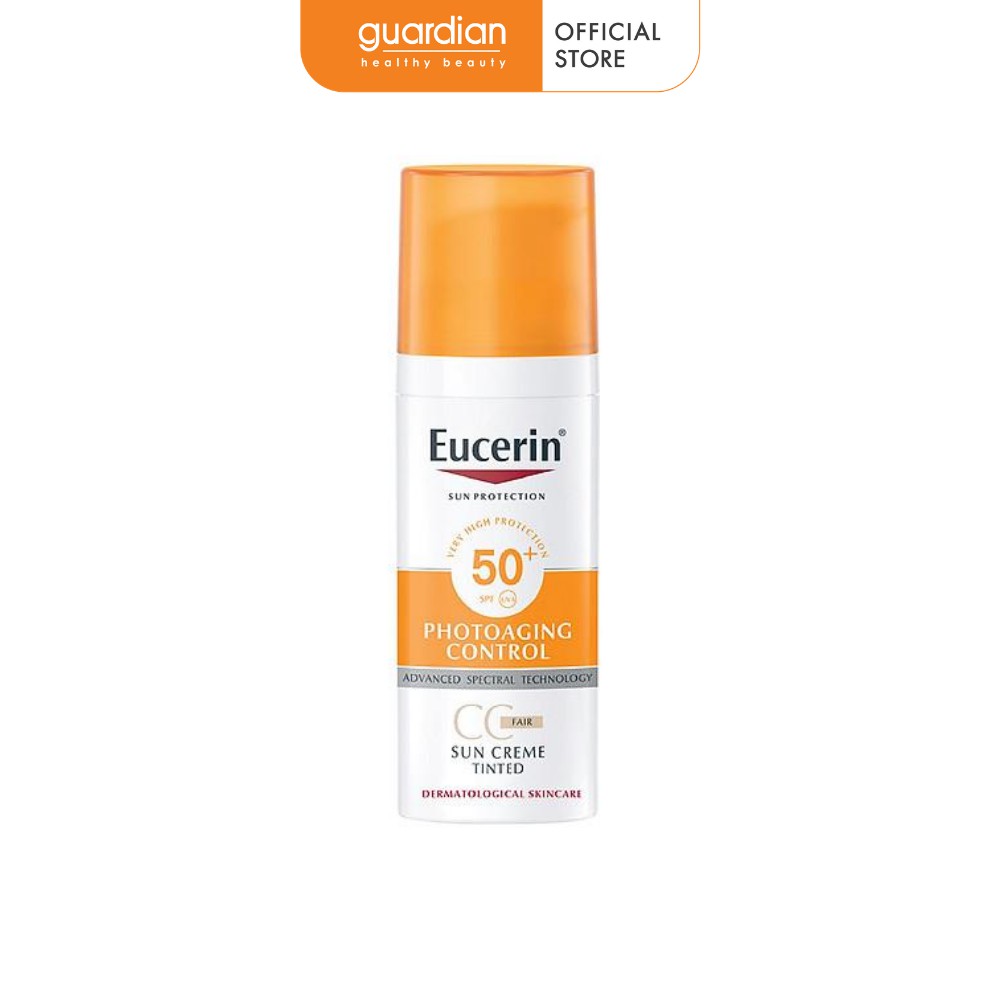 Kem Chống Nắng Làm Đều Màu Da Eucerin Sun Cream Face Tinted Cc Cream Spf50+ 50ml (Tông Màu Da Tự Nhiên)