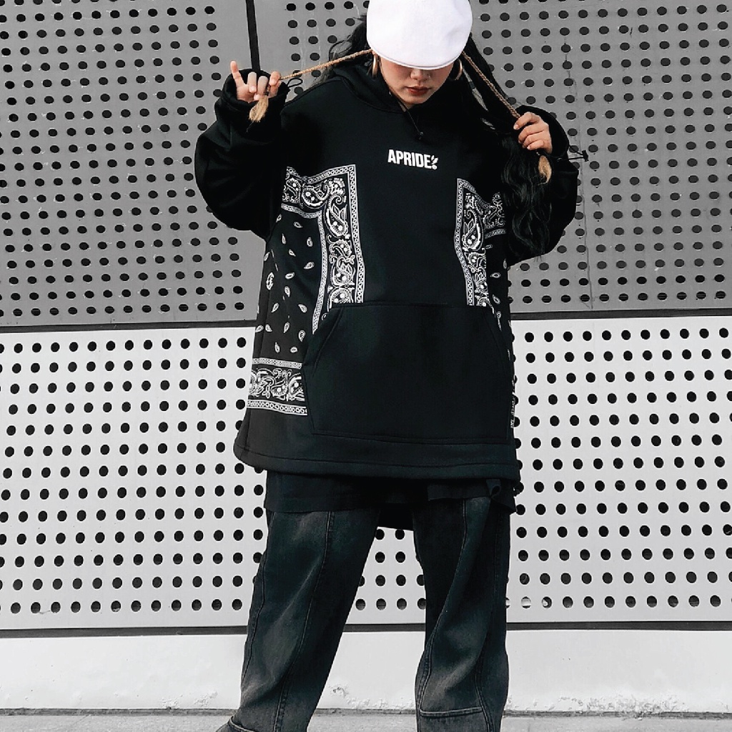 Áo Hoodies hoạ tiết Bandana bigsize