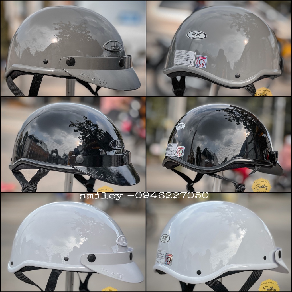 Mũ bảo hiểm Helmet MM chính hãng LoGo.01