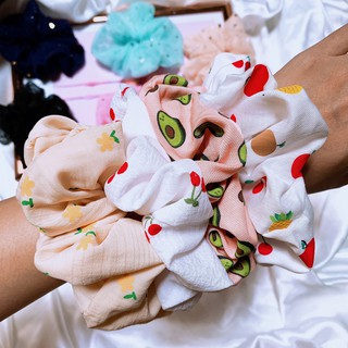 Dây Cột Tóc Vải Scrunchies Lụa (ĐỦ MÀU)