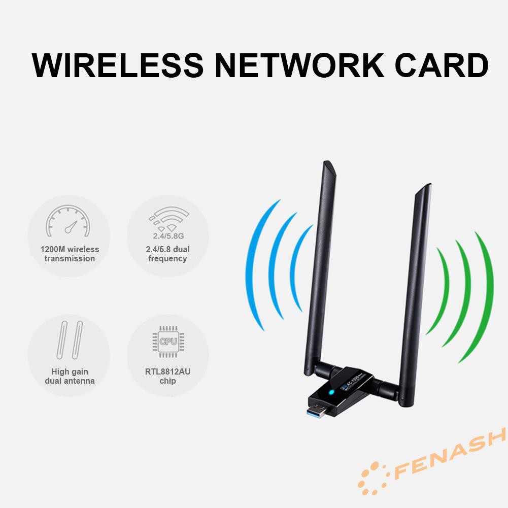 Usb Wifi Dongle 1200m Rtl8812Au 2.4 + 5.8g | BigBuy360 - bigbuy360.vn