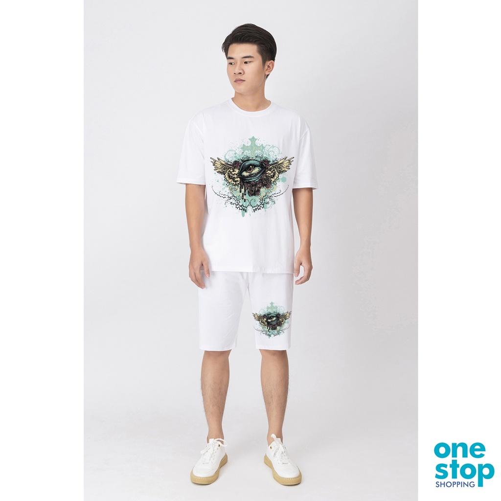 Sét đồ bộ B11 mặc nhà nam nữ áo form rộng One shop