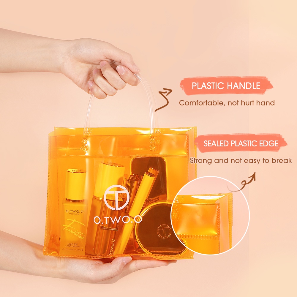 Túi đựng mỹ phẩm O.TWO.O 20g bằng PU chống nước dung tích lớn tiện dụng khi đi du lịch